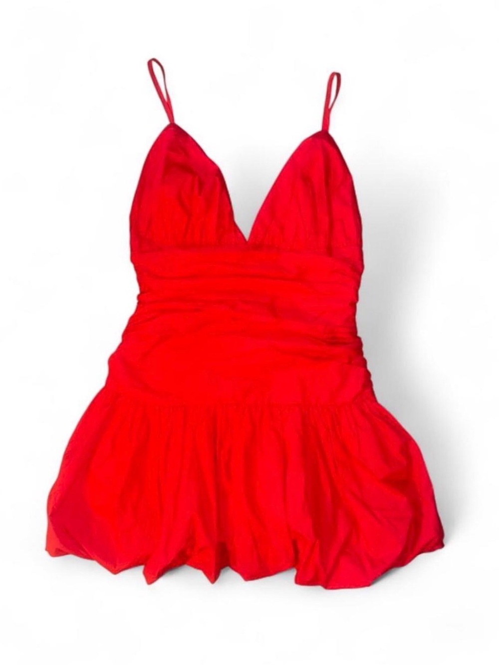 Red VICI Mini Dress with Bubble Skirt Size Small